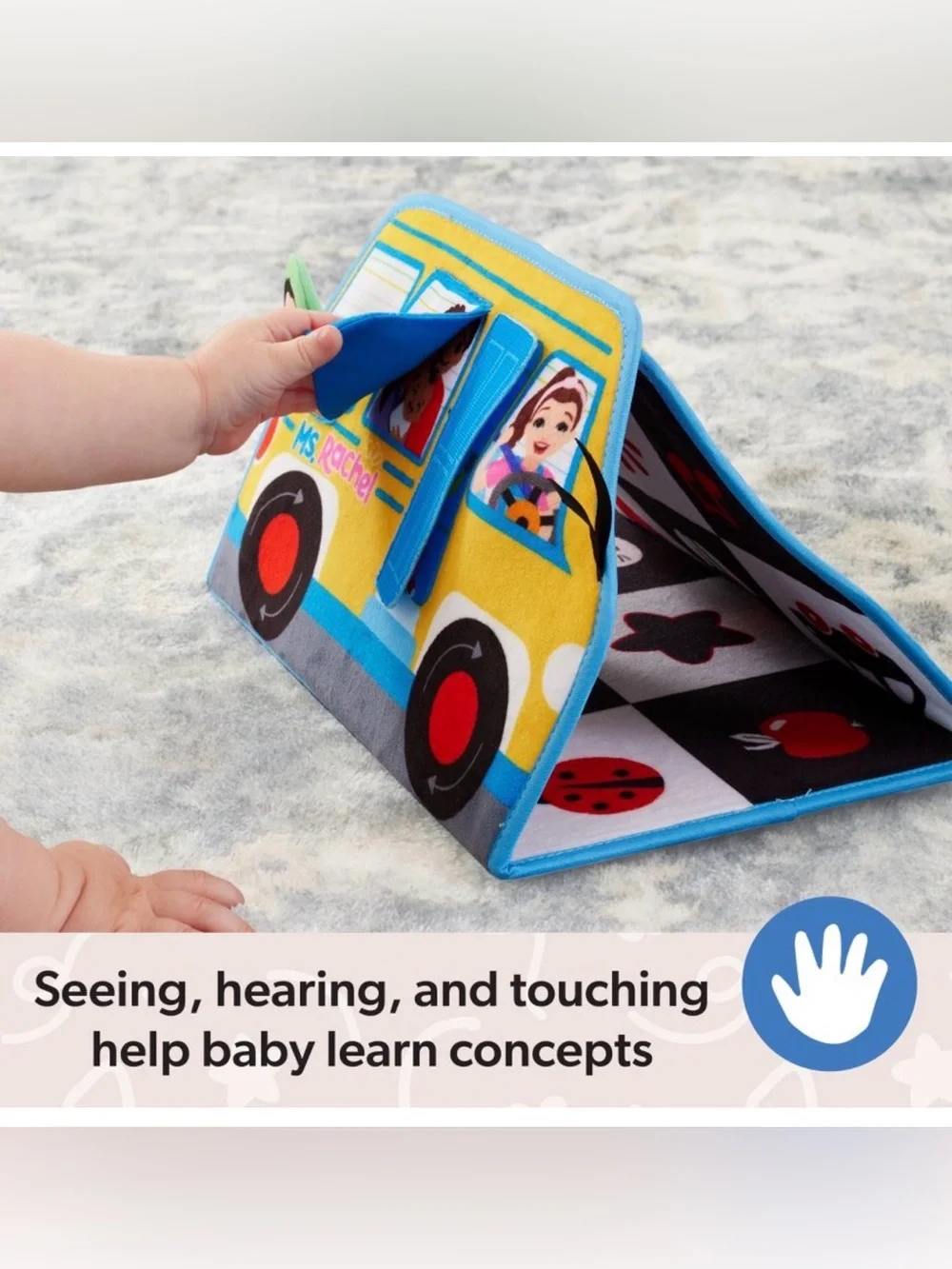 Ms. Rachel Tummy Time Activity Bus Baby Toy- BRAND NEW